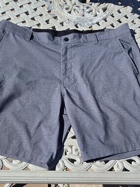 HAWKE & CO TECH HYBRID GOLF/CARGO Grey SHORTS-8.5" INSEAM-GREY-SZ 38